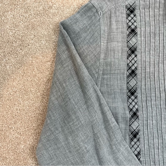 Nat Nash Shirt Adult Medium Gray Button Up Long Sleeve Soft Luxury Preppy Men - Picture 2 of 16